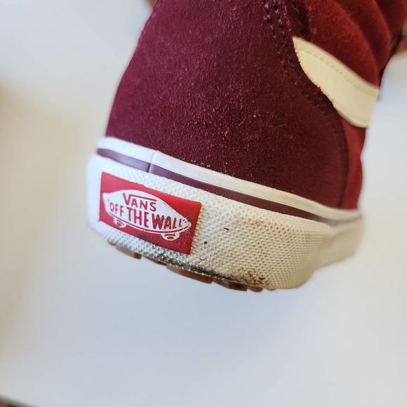 Vans Filmore Hi Vansguard Shoes Maroon White Women Size 9.5 - Picture 4 of 8